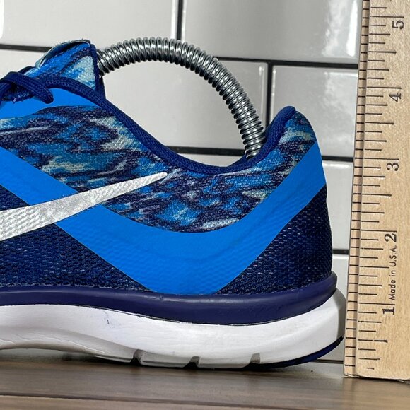 Nike Flex Trainer 6 Print Womens Size 8.5 Shoes Blue Athletic Low Top Sneaker - Picture 10 of 14